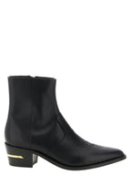 MA Ryder Black Calfskin Ankle Boots