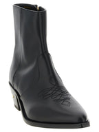 MA Ryder Black Calfskin Ankle Boots