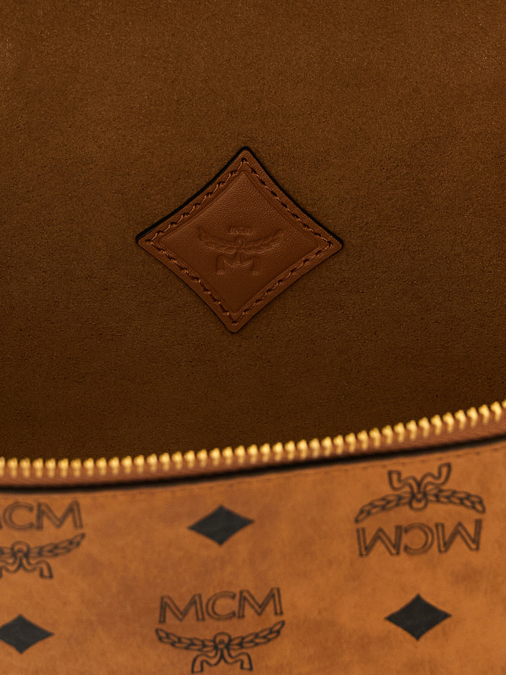 Aren Cognac-Coated Canvas & Fine Nappa Leather Crossbody Bag