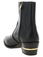 MA Ryder Black Calfskin Ankle Boots