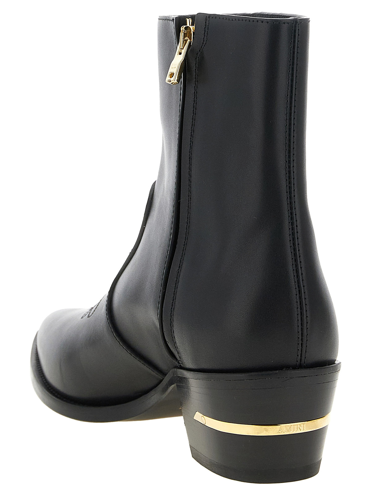 MA Ryder Black Calfskin Ankle Boots