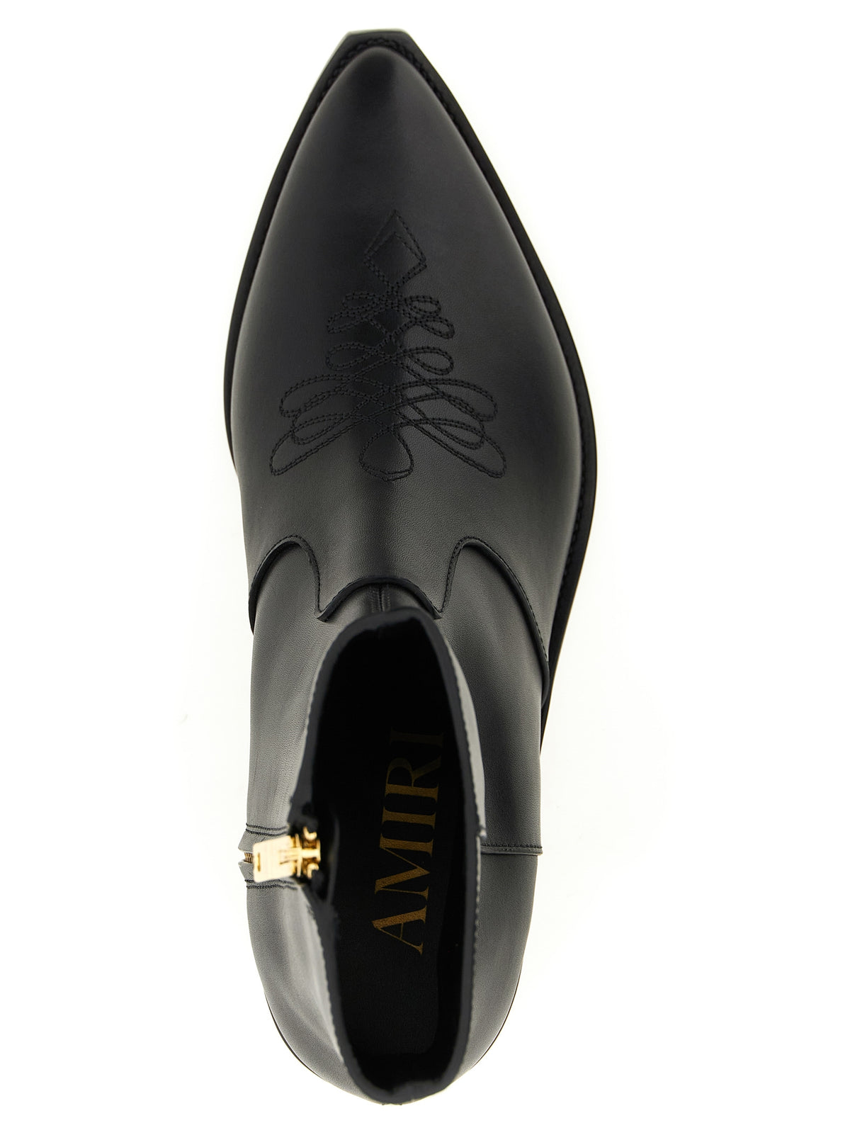 MA Ryder Black Calfskin Ankle Boots