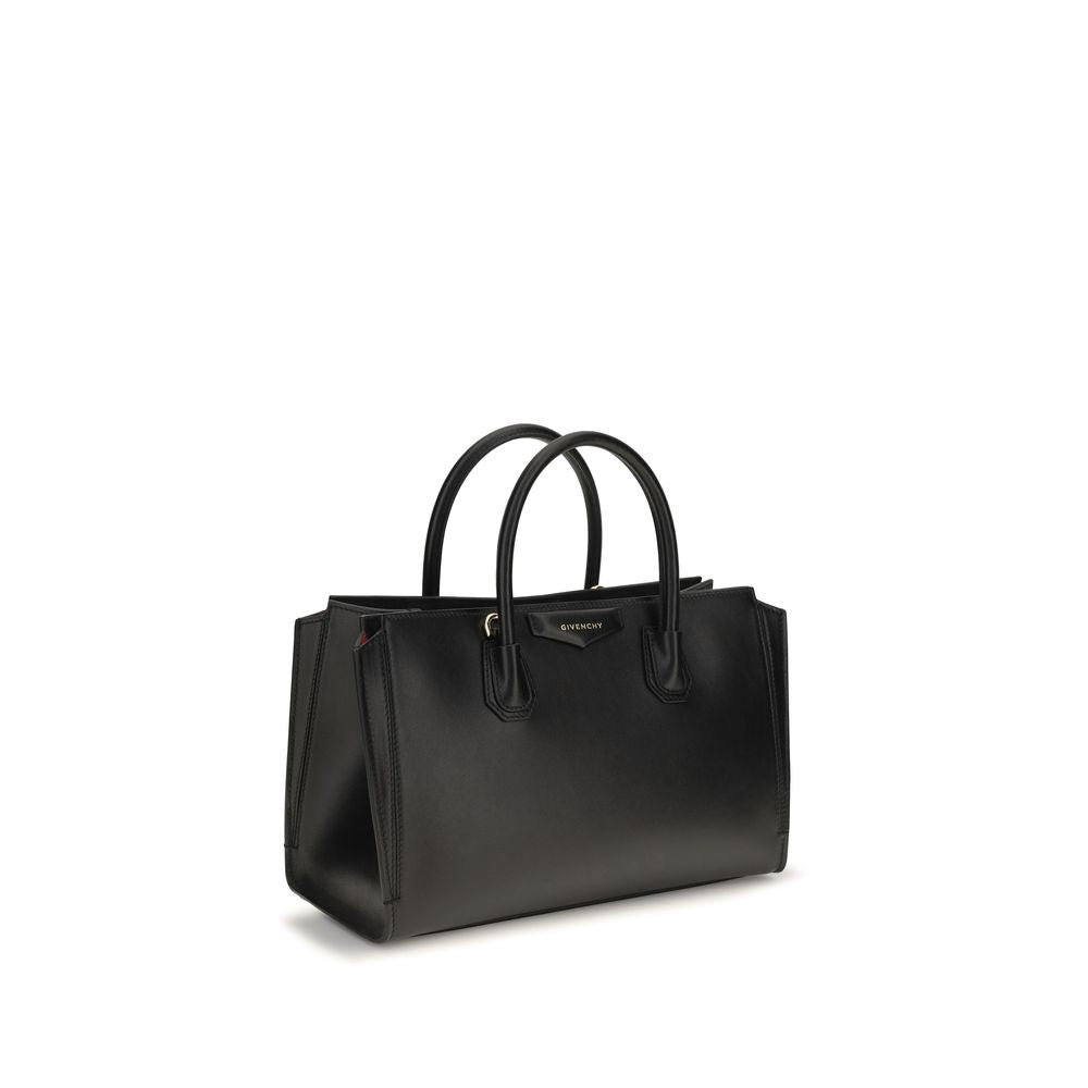 Small Glossy Grained Calfskin Antigona Handbag