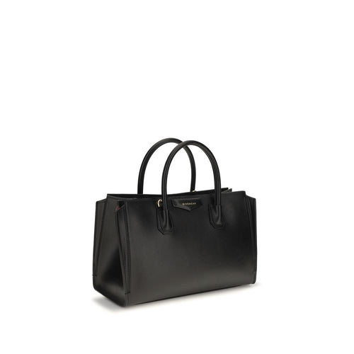 Small Glossy Grained Calfskin Antigona Handbag
