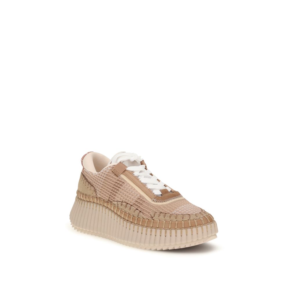 Beige Nylon Nama Sneakers