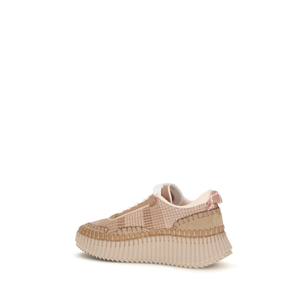 Beige Nylon Nama Sneakers