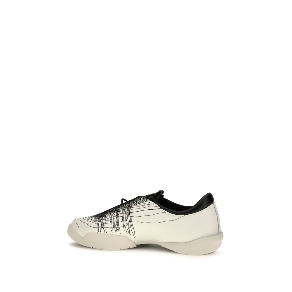 Beige Calfskin Sneakers