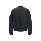 Oversized Nylon Twill Bomber Jacket