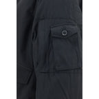 Oversized Nylon Twill Bomber Jacket