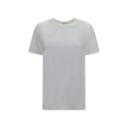 White Monochrome Cotton T-Shirt