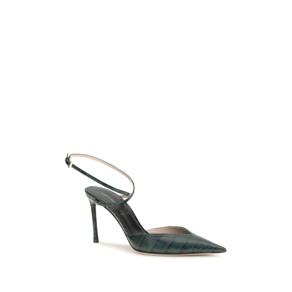 Bicolor Calfskin High Heel Pumps