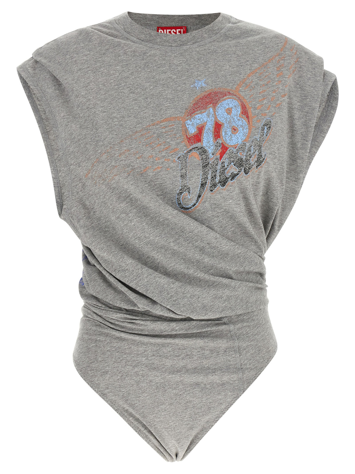 Gray Cotton Bodysuit