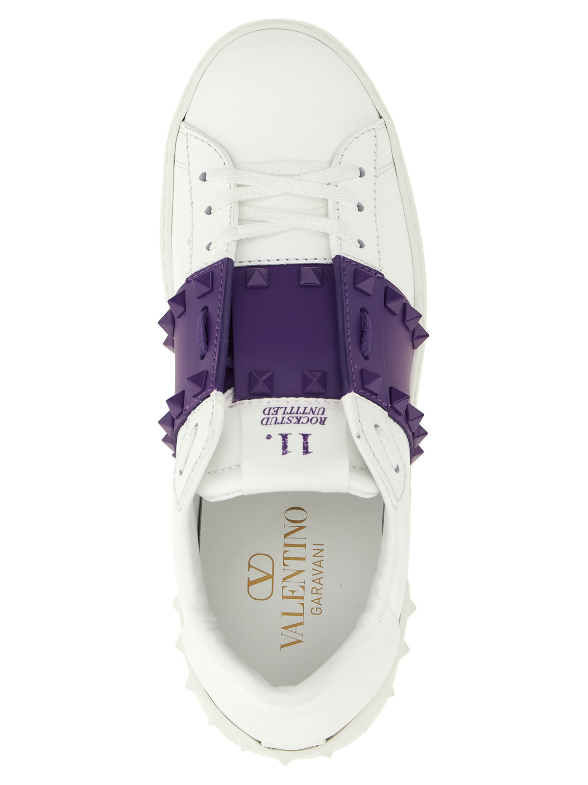 Calfskin Rockstud Untitled Sneakers