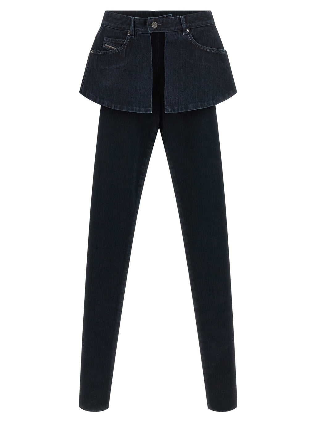 Blue Cotton Skinny Jeans