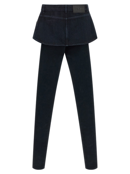 Blue Cotton Skinny Jeans