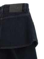 Blue Cotton Skinny Jeans