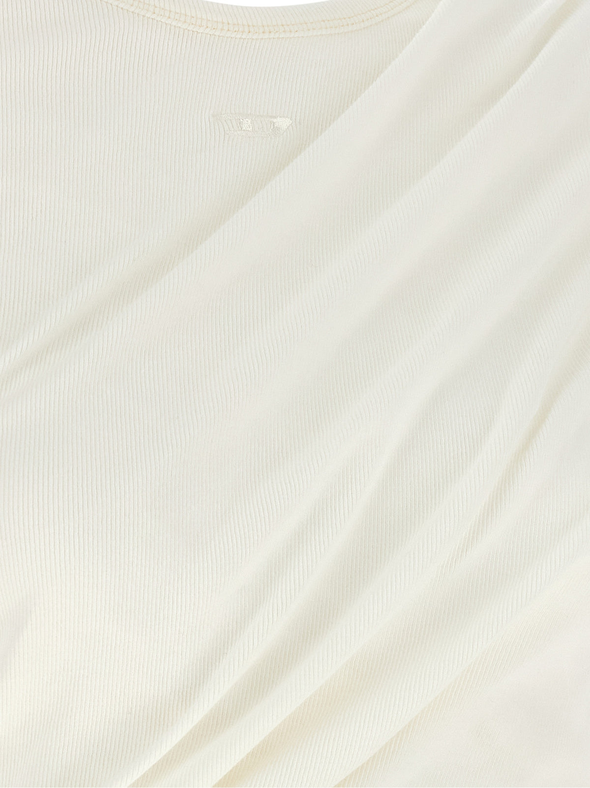 T‑Asay‑Pl White Cotton Long Sleeve Top