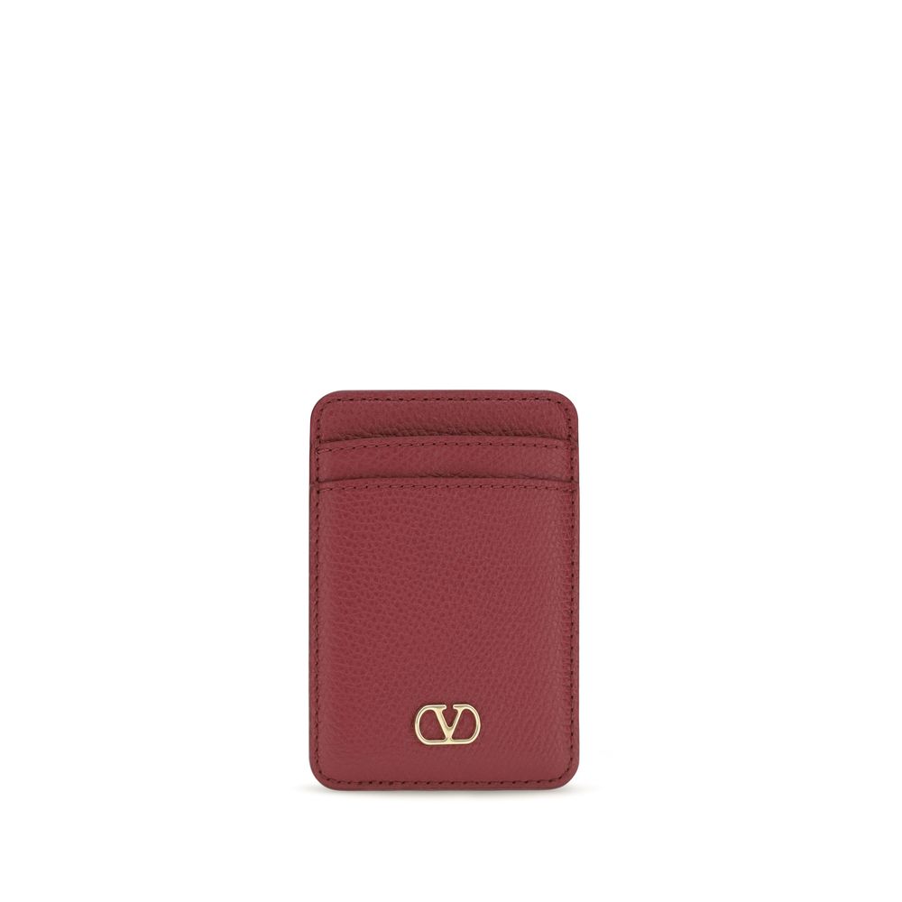 Calfskin VLogo Signature Card Holder