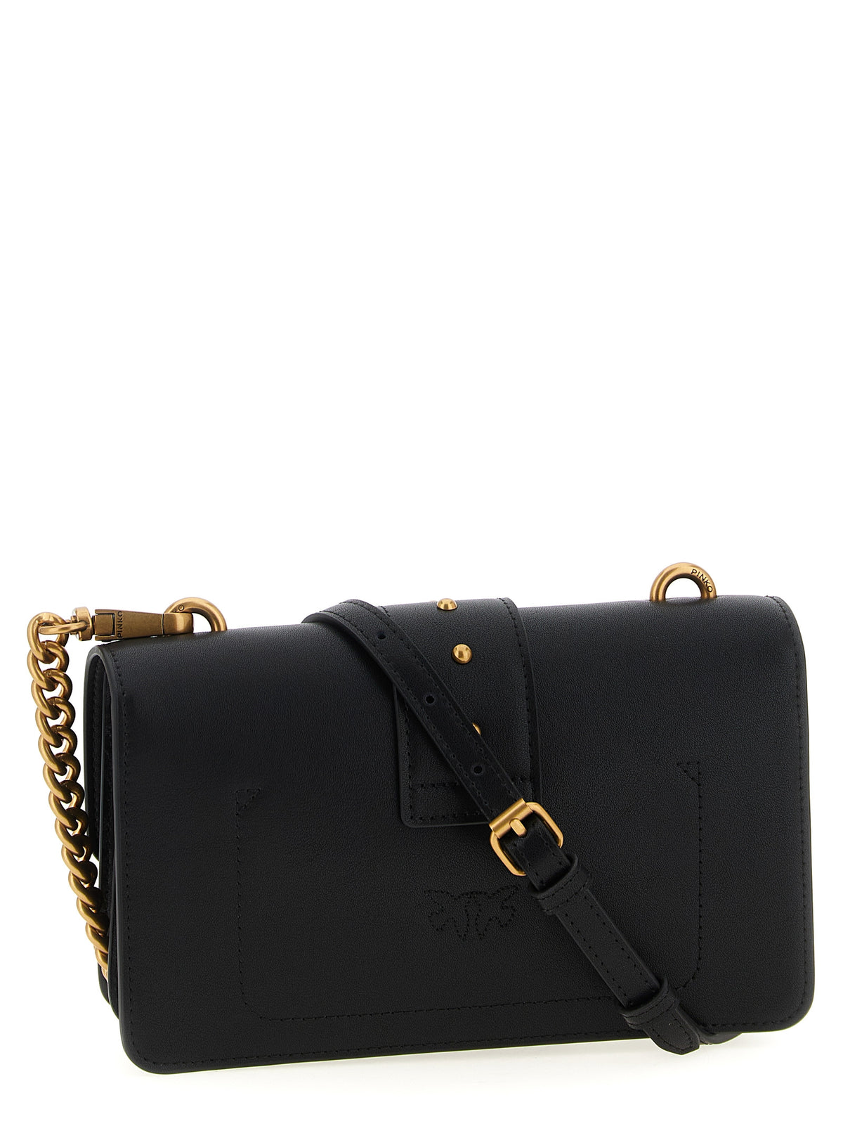 Silk‑Touch Calfskin Love One Mini Crossbody