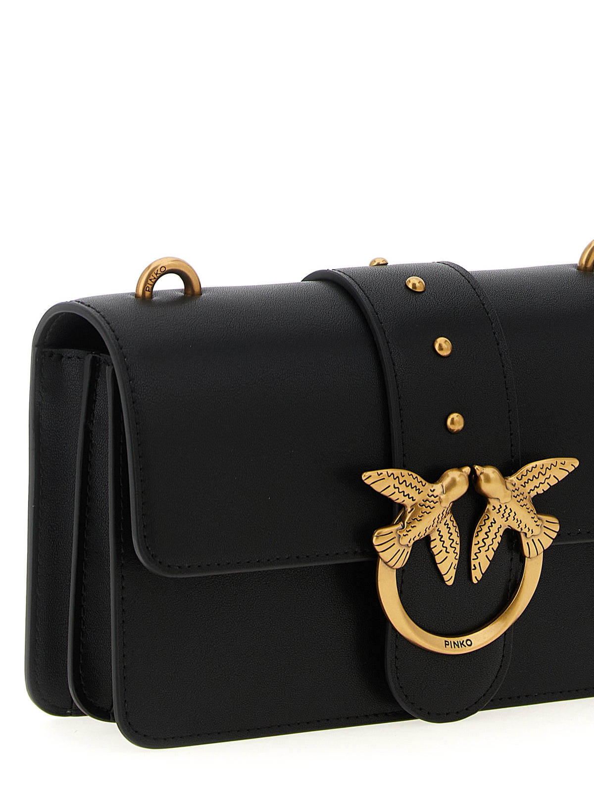 Silk‑Touch Calfskin Love One Mini Crossbody