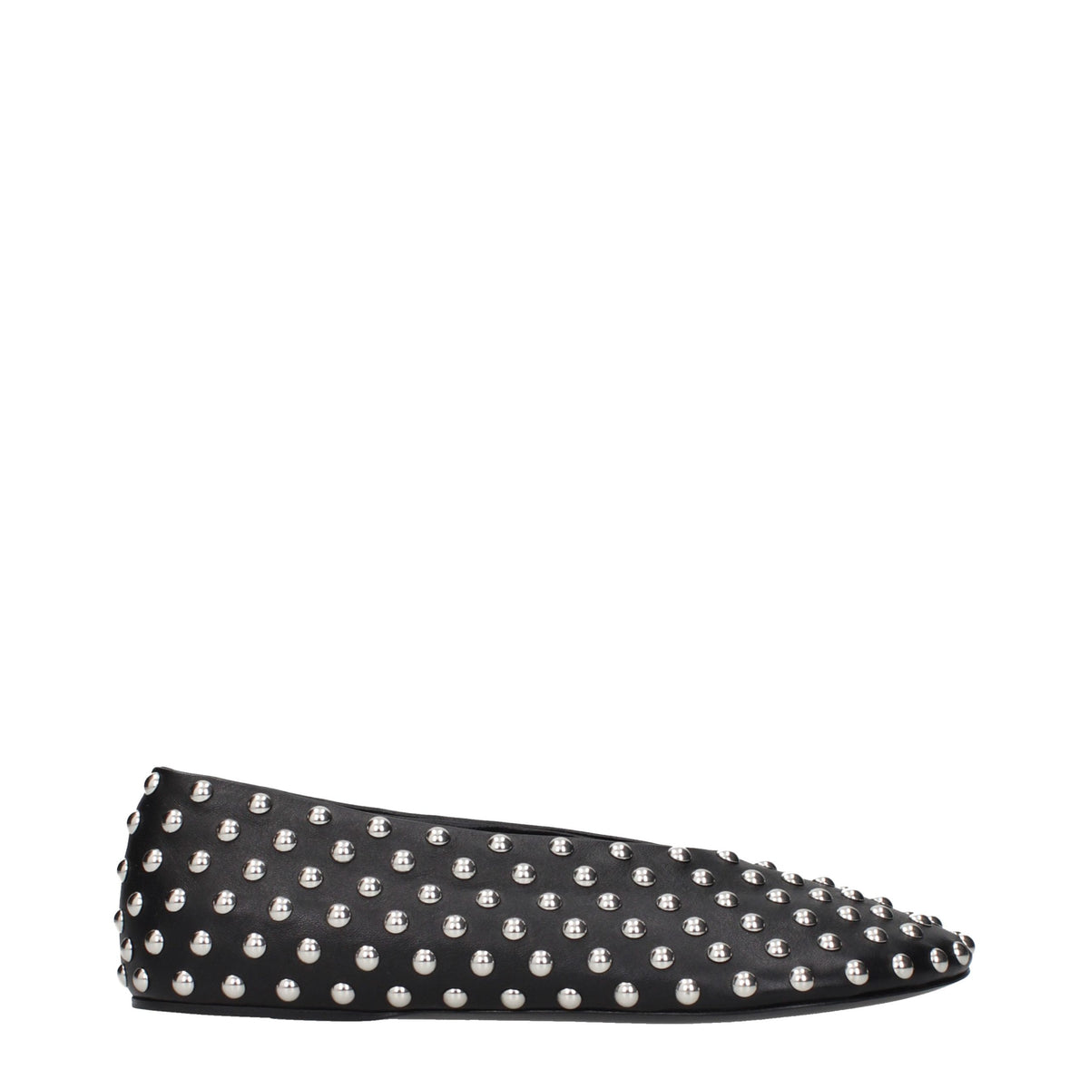 Sleek Black Leather Ballet Flats