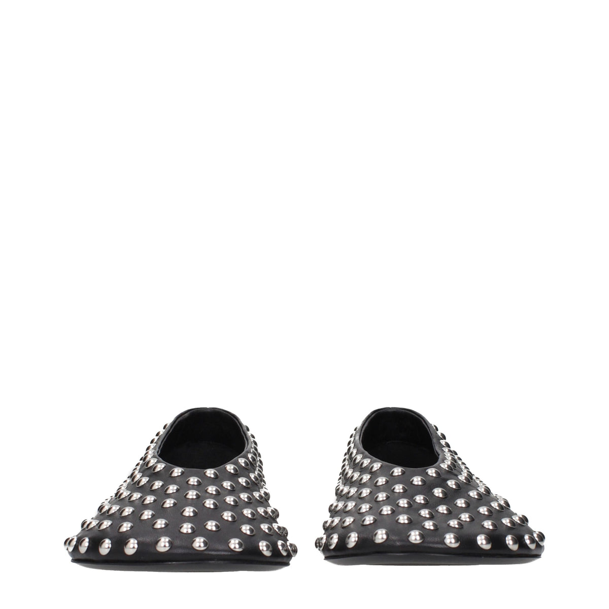 Sleek Black Leather Ballet Flats