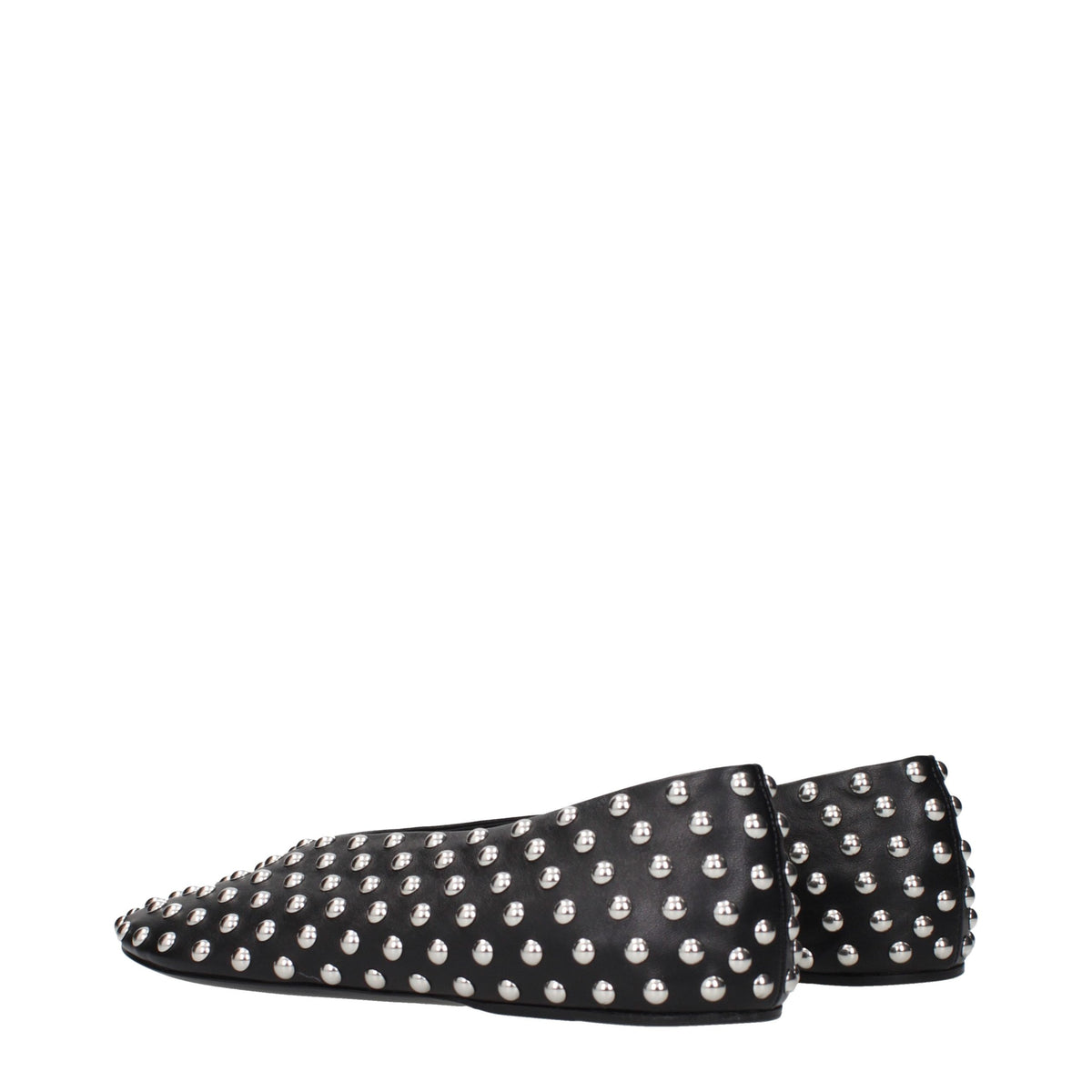 Sleek Black Leather Ballet Flats