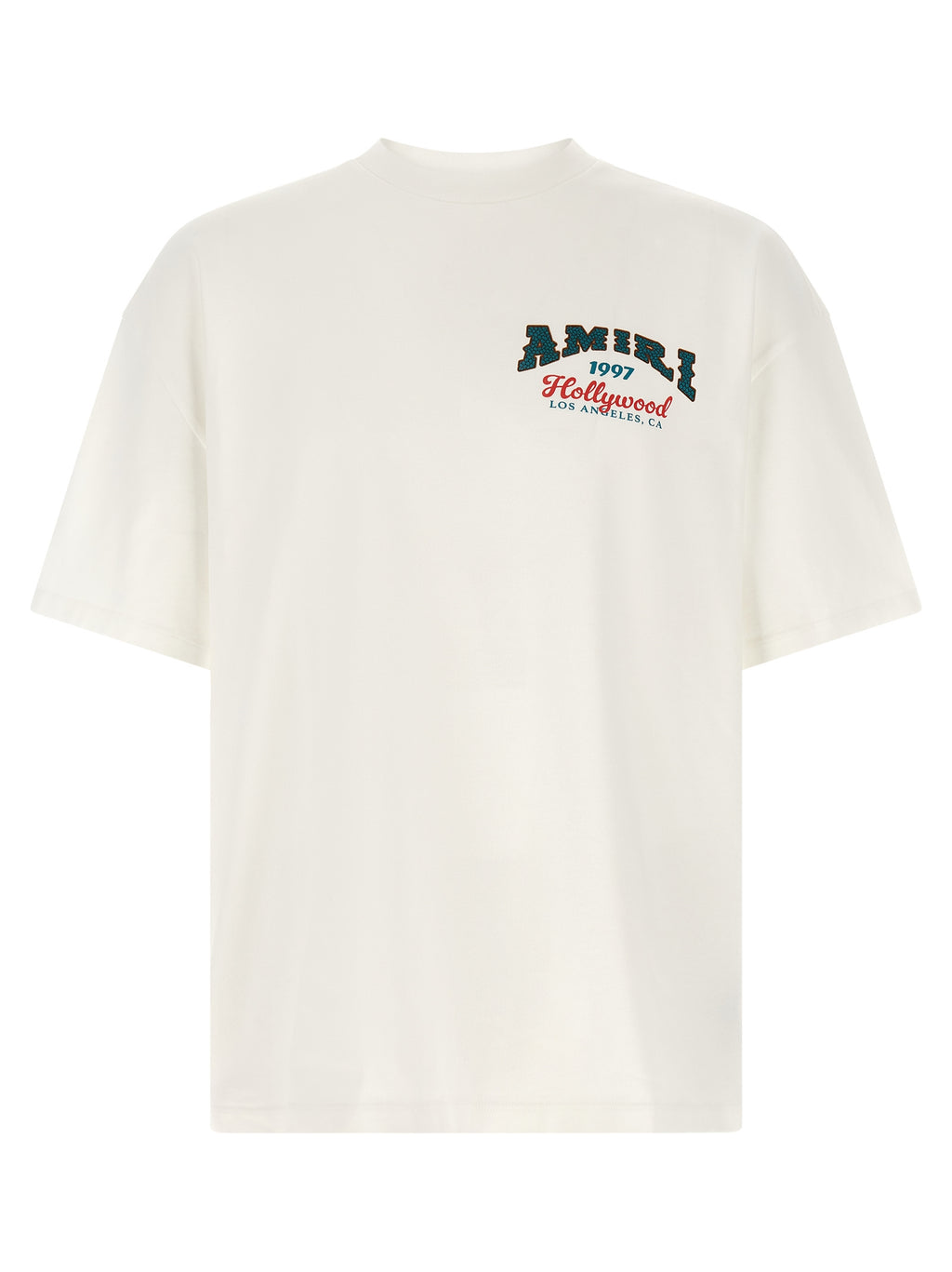 Oversized White Cotton Hollywood T-Shirt