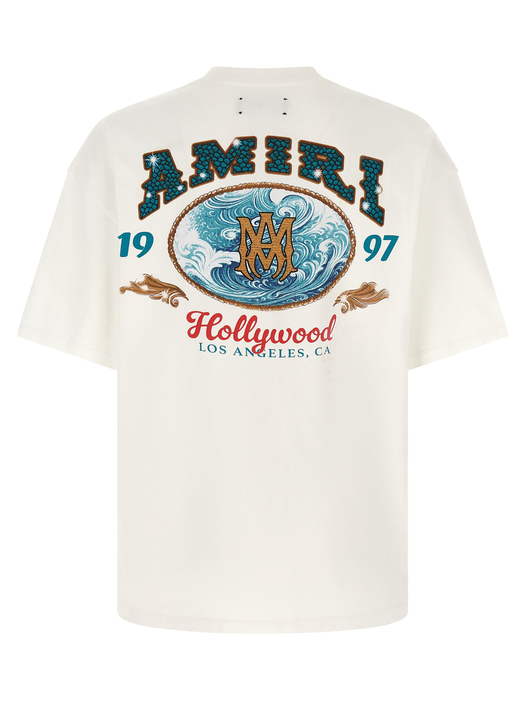 Oversized White Cotton Hollywood T-Shirt