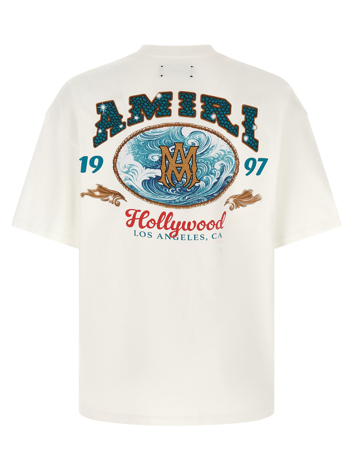 Oversized White Cotton Hollywood T-Shirt