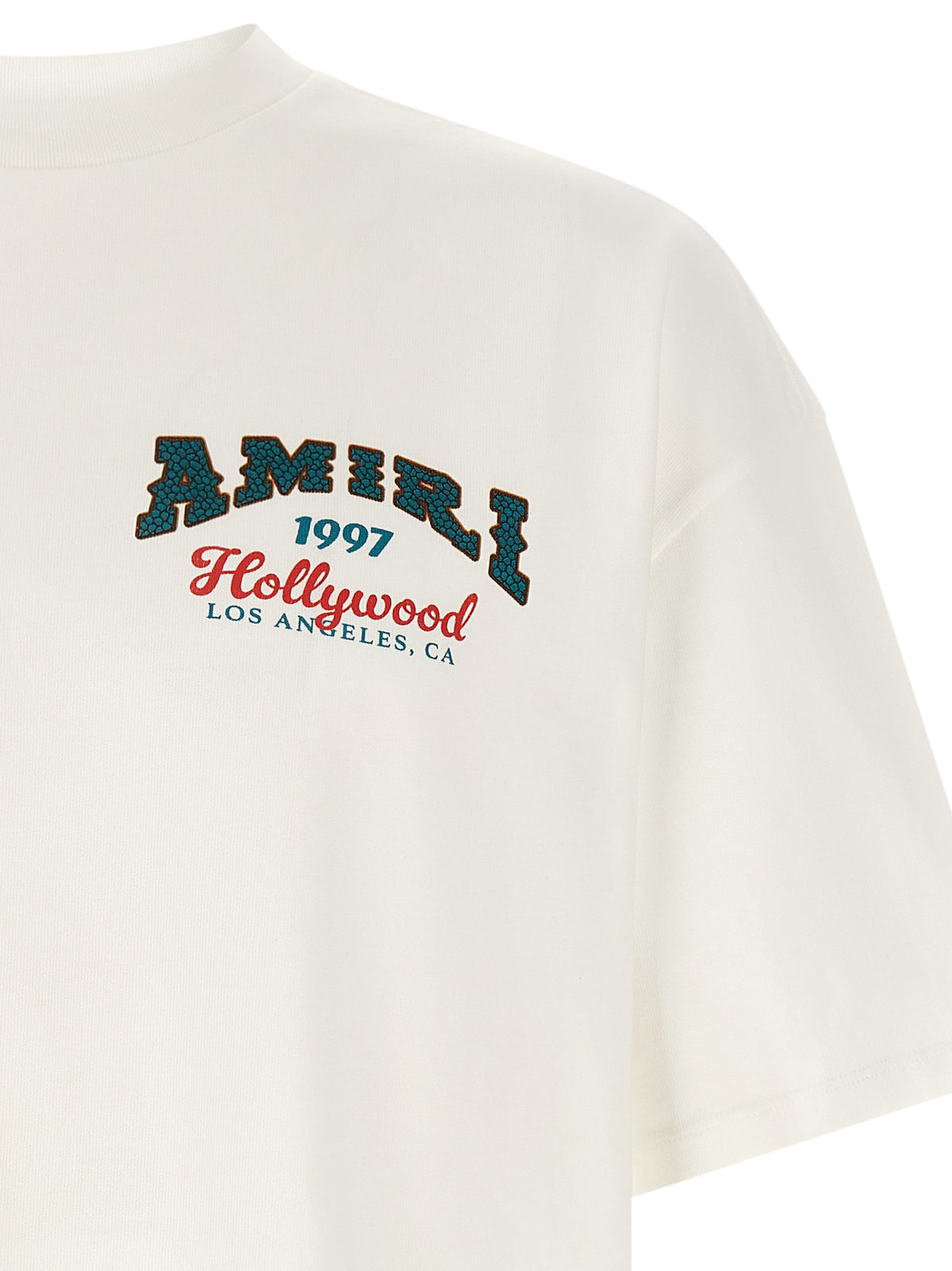 Oversized White Cotton Hollywood T-Shirt
