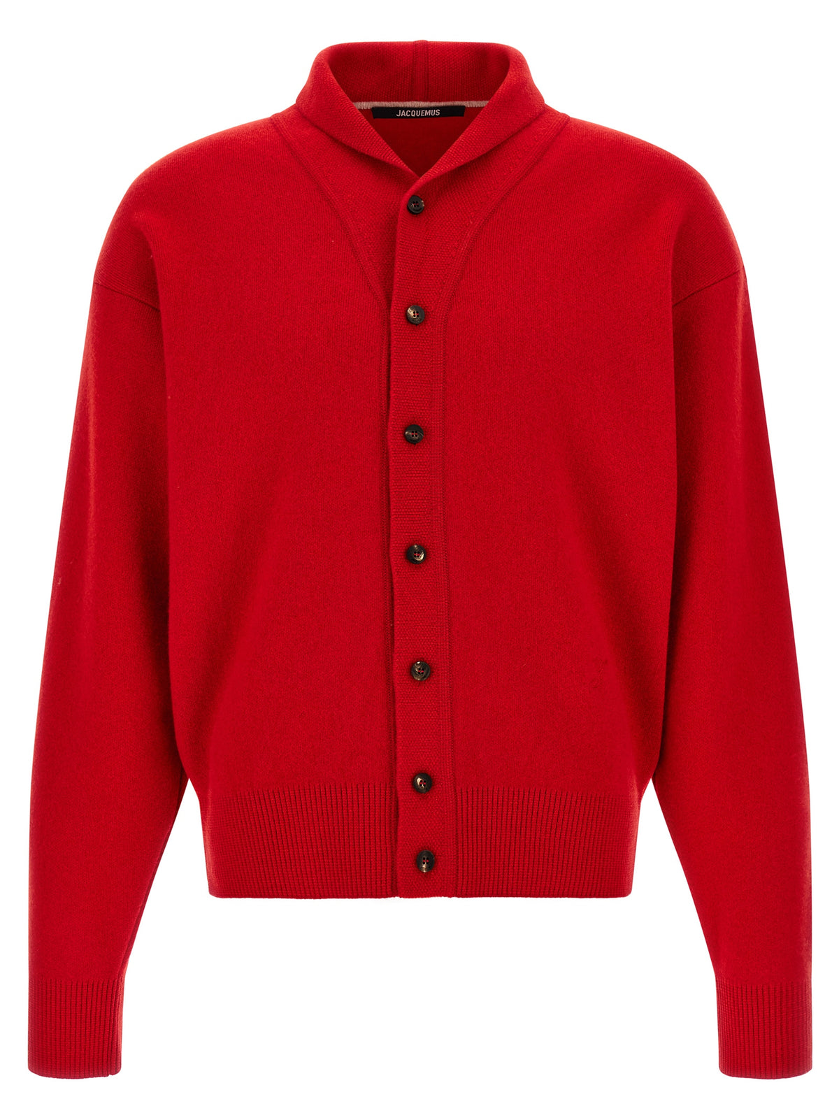 Red Merino Wool & Cashmere Blend Le Cardigan Pelota