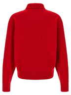 Red Merino Wool & Cashmere Blend Le Cardigan Pelota