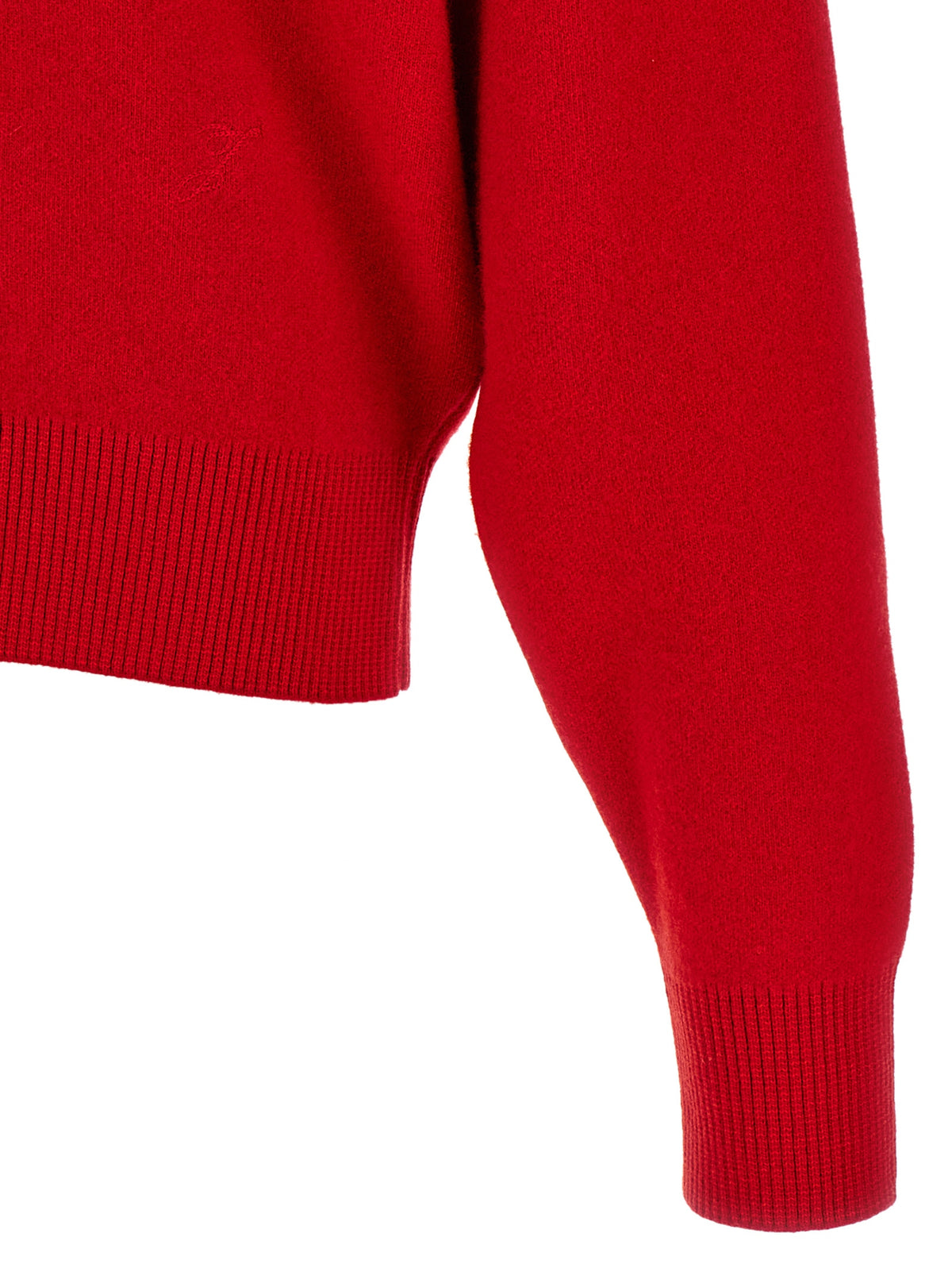 Red Merino Wool & Cashmere Blend Le Cardigan Pelota