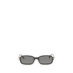 Glossy Rectangular Acetate Sunglasses