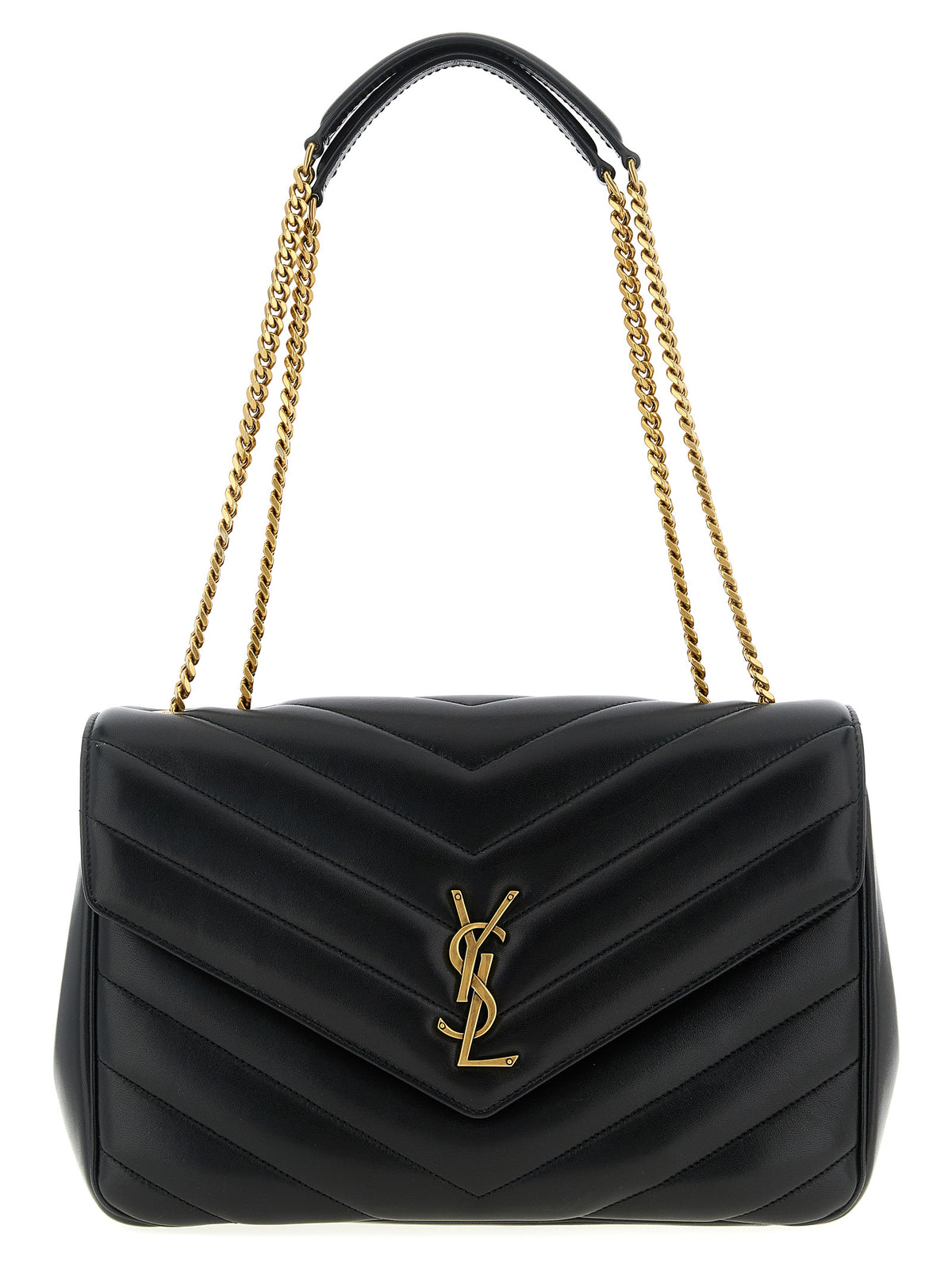 Large Loulou Lambskin Shoulder Bag