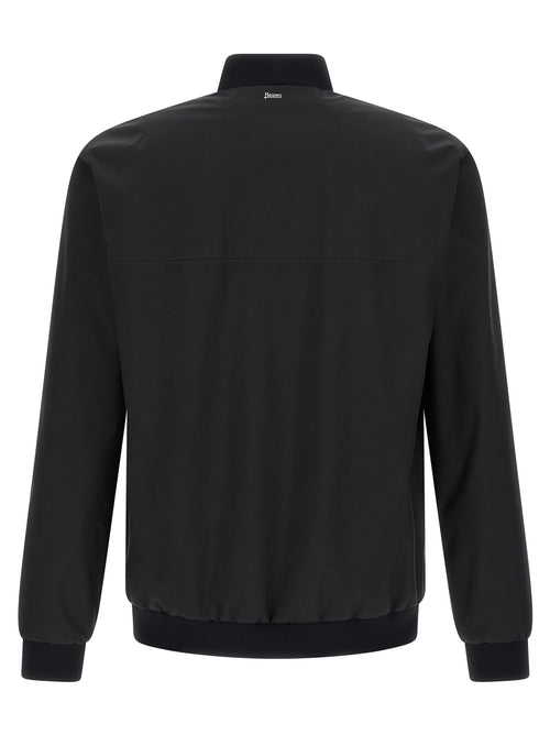 Water‑Repellent Polyester Bomber Jacket