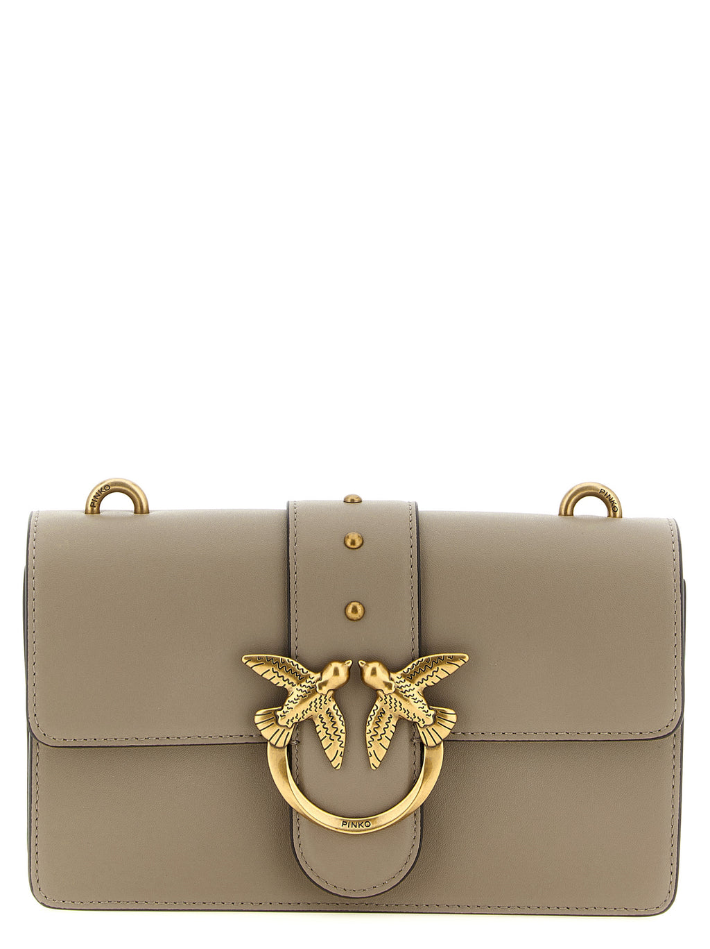 Love One Gray Calfskin Crossbody Bag