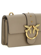 Love One Gray Calfskin Crossbody Bag