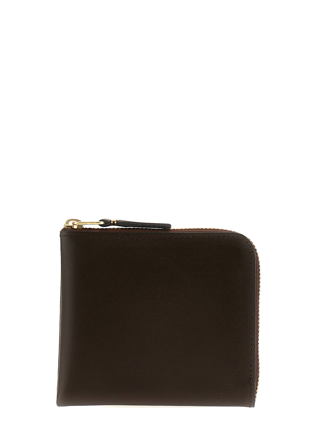 Compact Brown Cowhide Classic Line Wallet