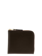 Compact Brown Cowhide Classic Line Wallet