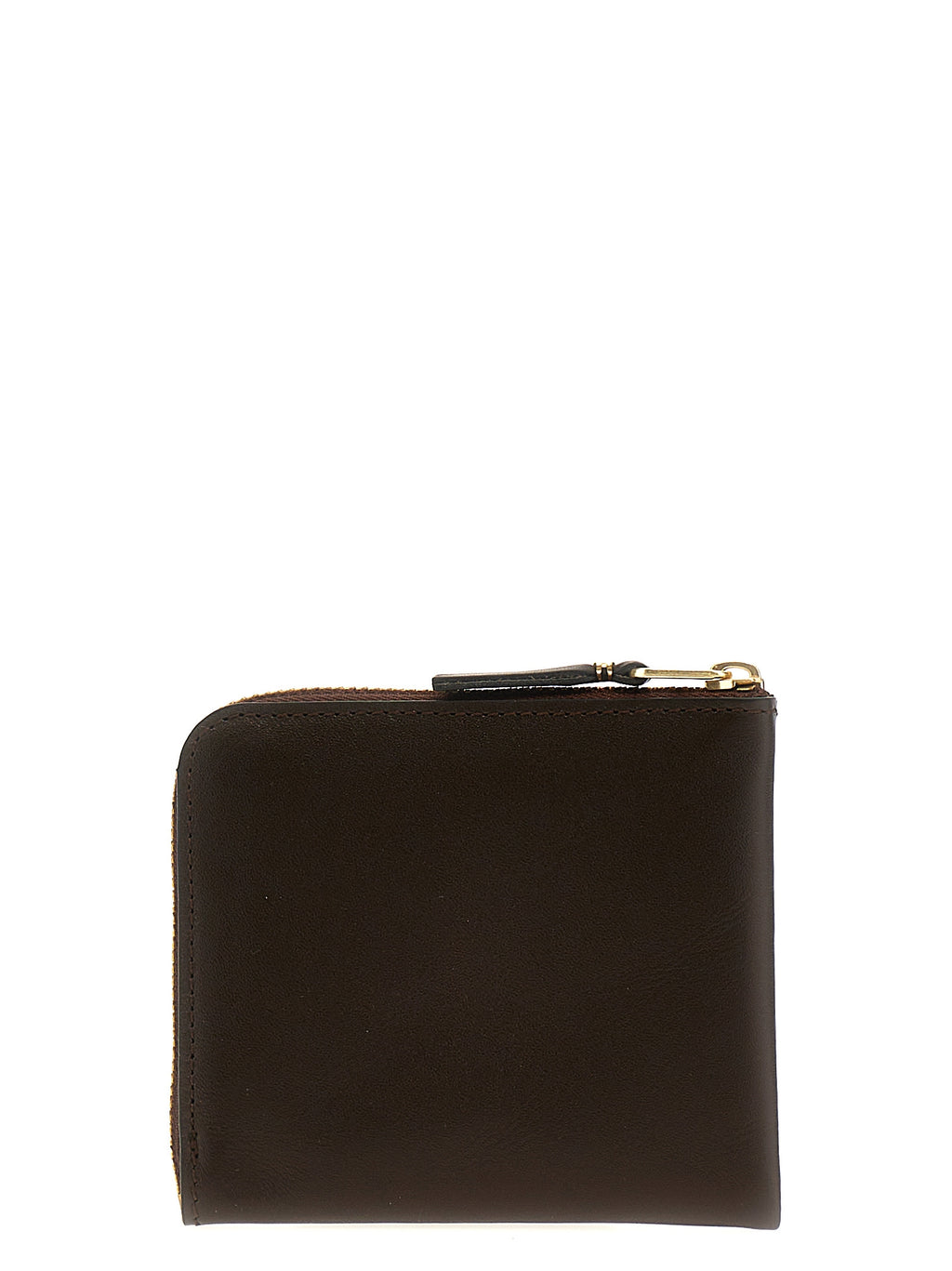 Compact Brown Cowhide Classic Line Wallet