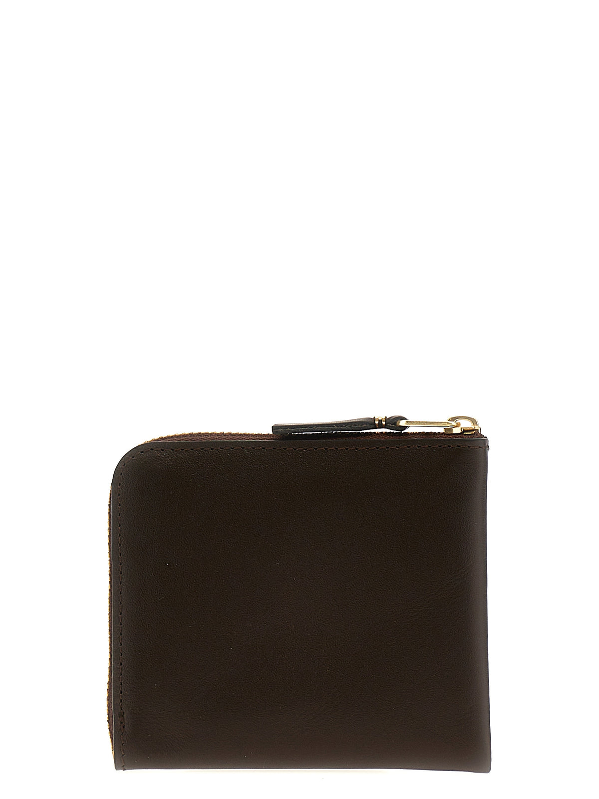 Compact Brown Cowhide Classic Line Wallet