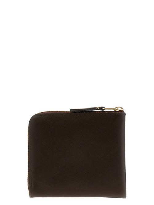 Compact Brown Cowhide Classic Line Wallet