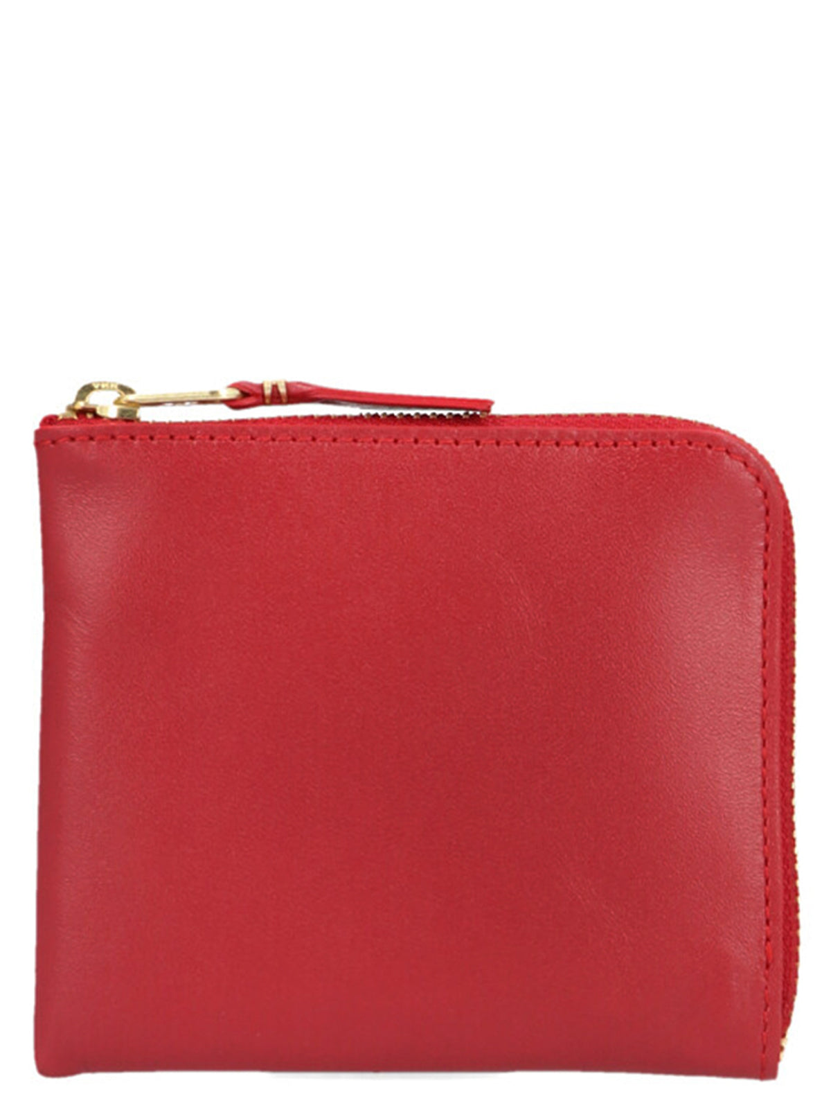 Compact Red Calfskin Cardholder