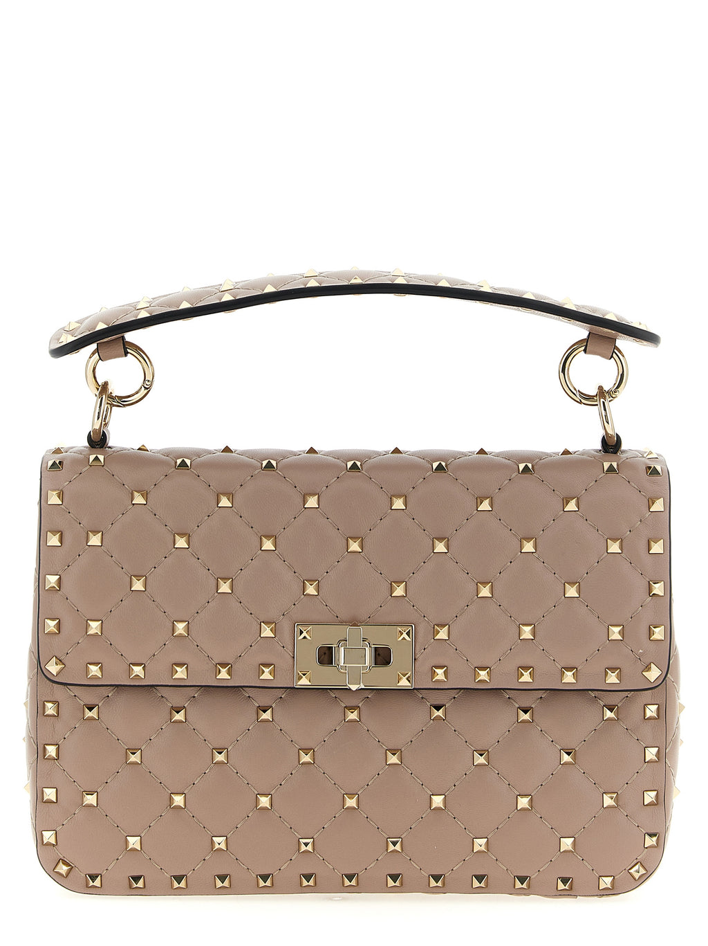 Rockstud Spike Lamb Leather Shoulder Bag