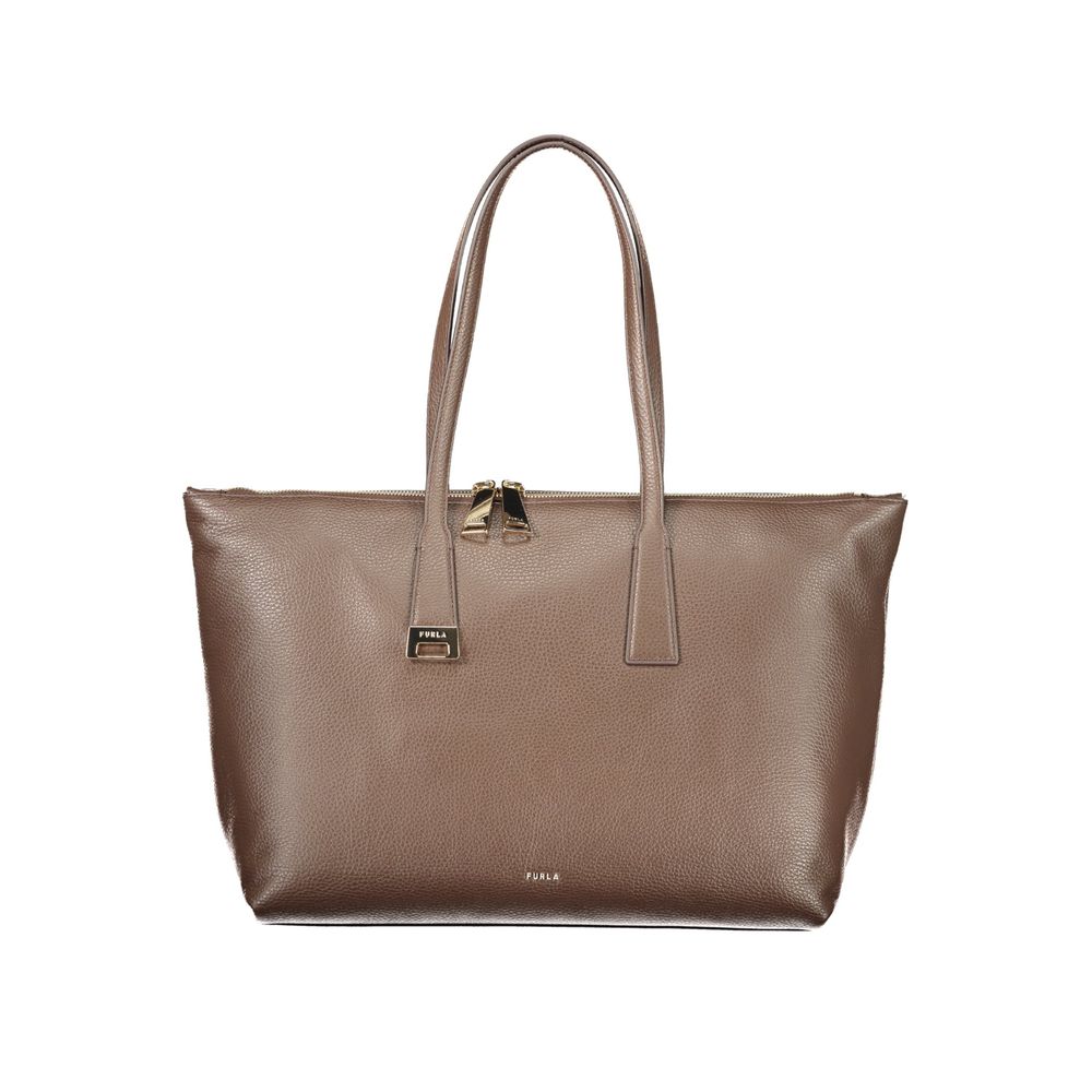 Brown Leather Olivia L Tote