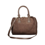 Olivia M Boston Brown Leather Bag