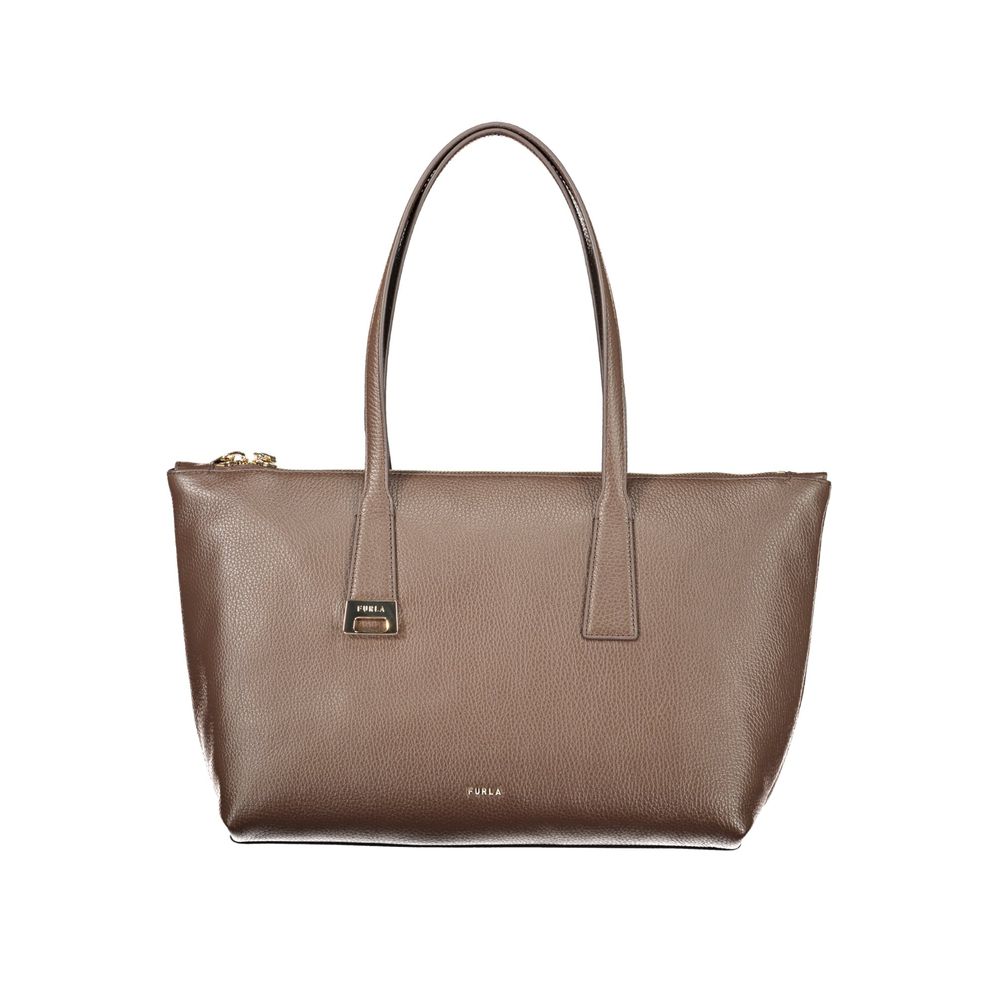 Brown Leather Olivia M Tote