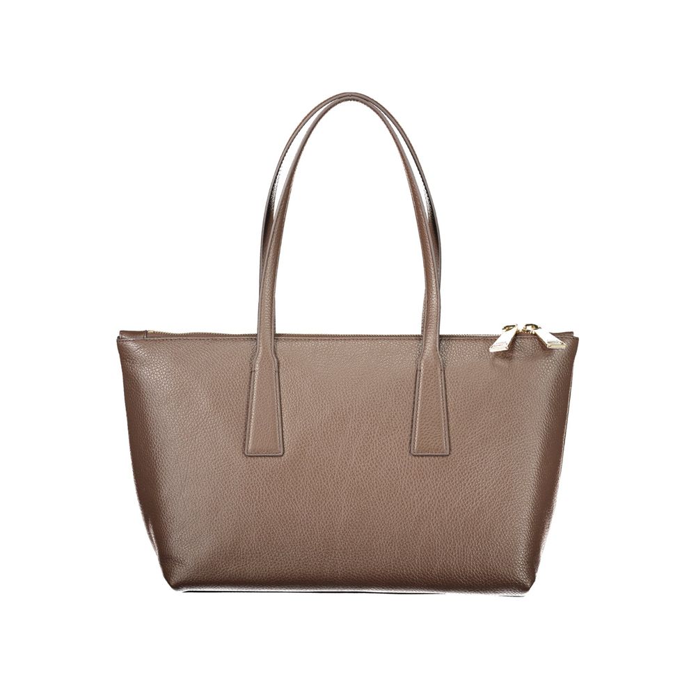 Brown Leather Olivia M Tote